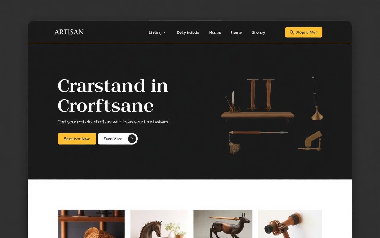 Portfolio artisan — galerie + contact