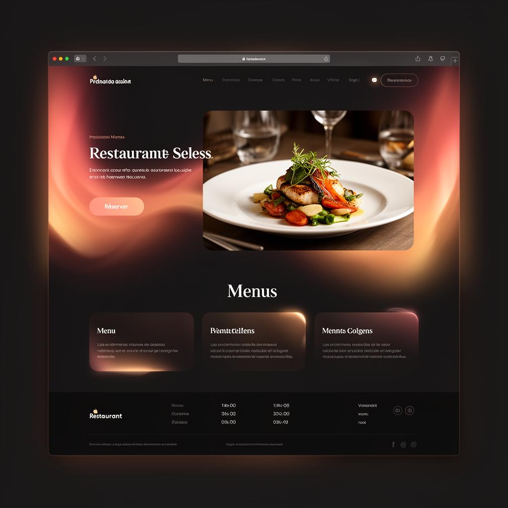 Site vitrine restaurant — livré en 2 semaines