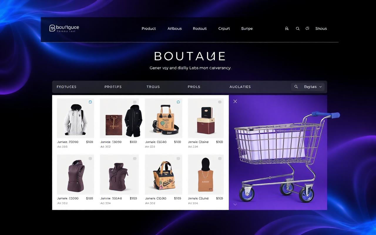 Boutique e-commerce + paiement Stripe